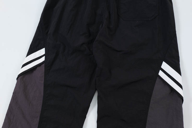 Men's Clothing Stitching Color Striped Casual Pants Men's and Women's Fashionable Brand Street Fashion Loose Design Sense Straight Pants_voghion.com