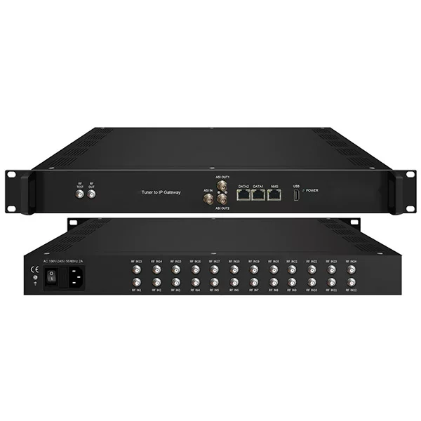 16 DVB-S2/T2/ISDB/ATSC/C тюнер в IP ASI IP-гейтвей