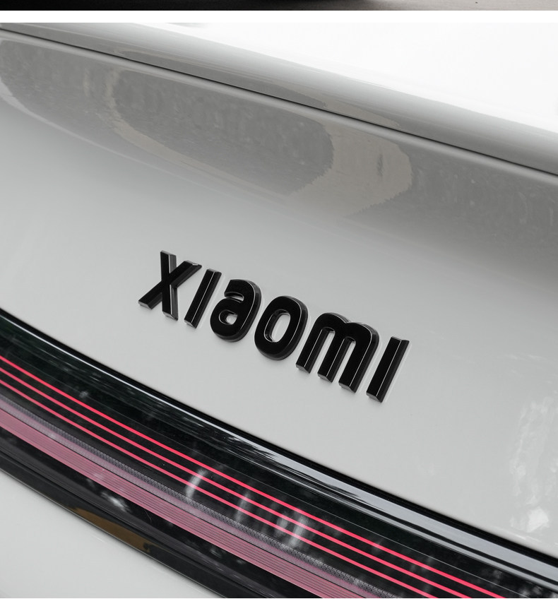 Suitable for Su7 Car Logo Sticker Modification, Black Warrior Accessories, Xiaomi Yu7 Blackened Car Logo Sticker, Car Body Decoration Sticker