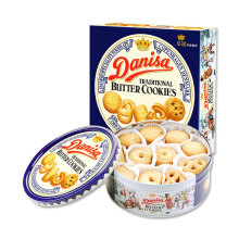 Danisa皇冠丹麦曲奇饼干368g礼盒送长辈黄油饼干散装休闲零食