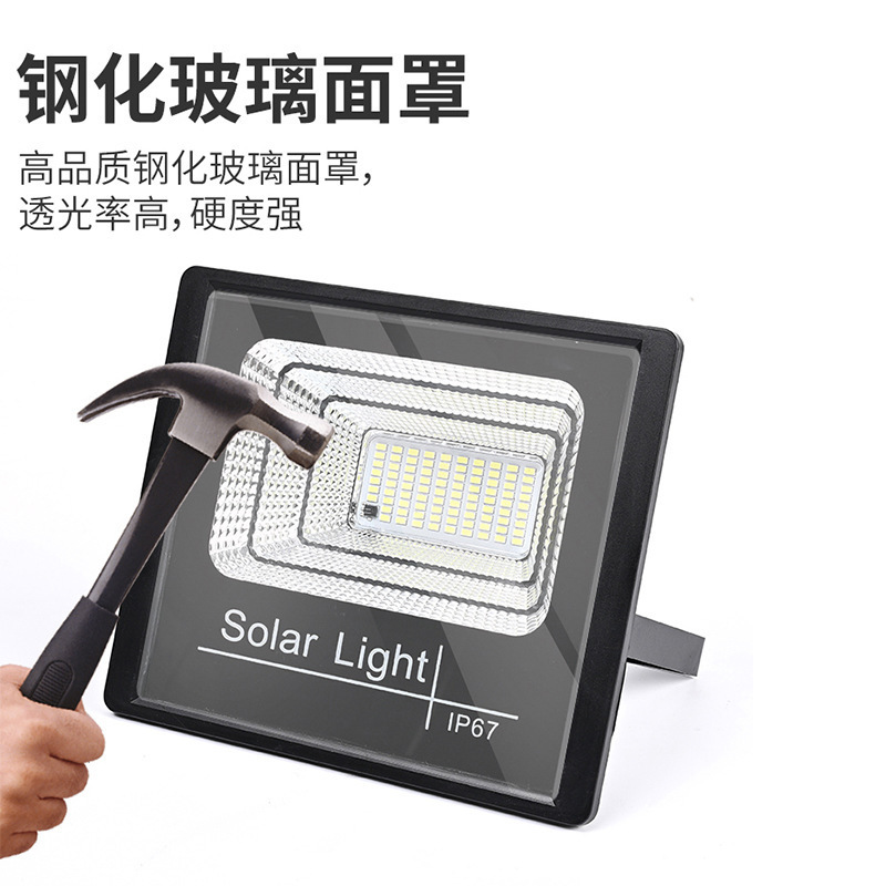 跨境太阳能人体感应投光灯户外防水庭院灯led雷达感应路灯聚宝盆|undefined