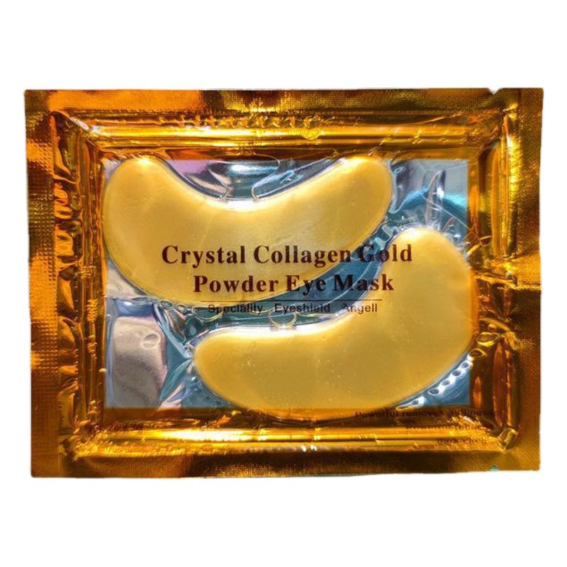 Cross-Border Exclusive Crystal Eye Mask Manufacturer Wholesale Gold Eye Mask Hydrating, Moisturizing, Diluting Fine Lines, Diluting Eye Bags, Eye Patch