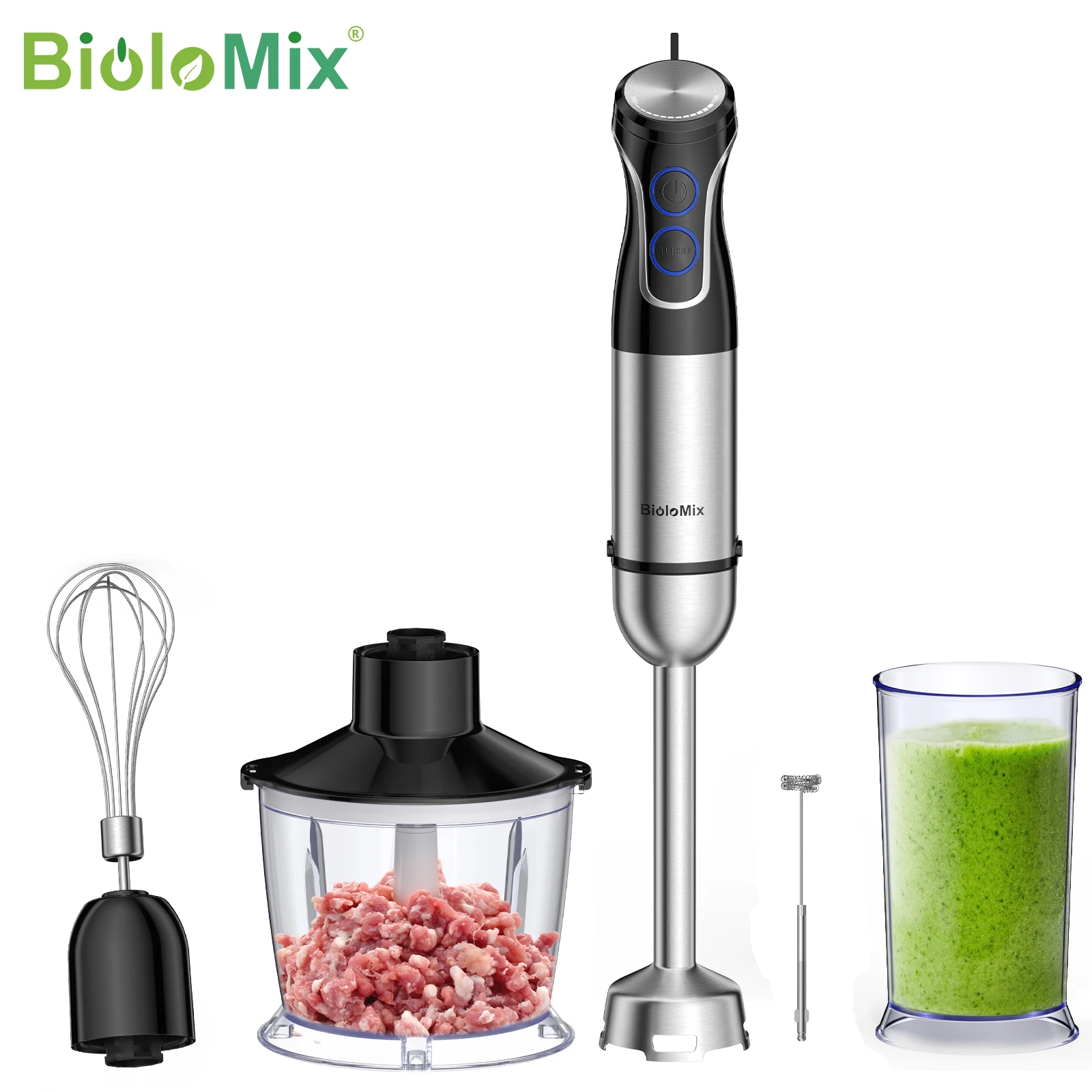 Ручной кухонный комбайн Biolomix для выпечки и приготовления жидкого теста, многофункциональный миксер для лапши и машина для гомогенизации пищевых продуктов
