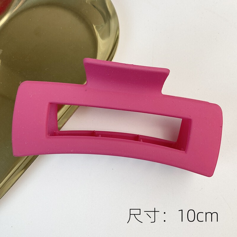 黒系大きいサイズ髪つかみminつや消しサメクリップ髪量多高级感后头部ヘアークリップ髪饰り|undefined
