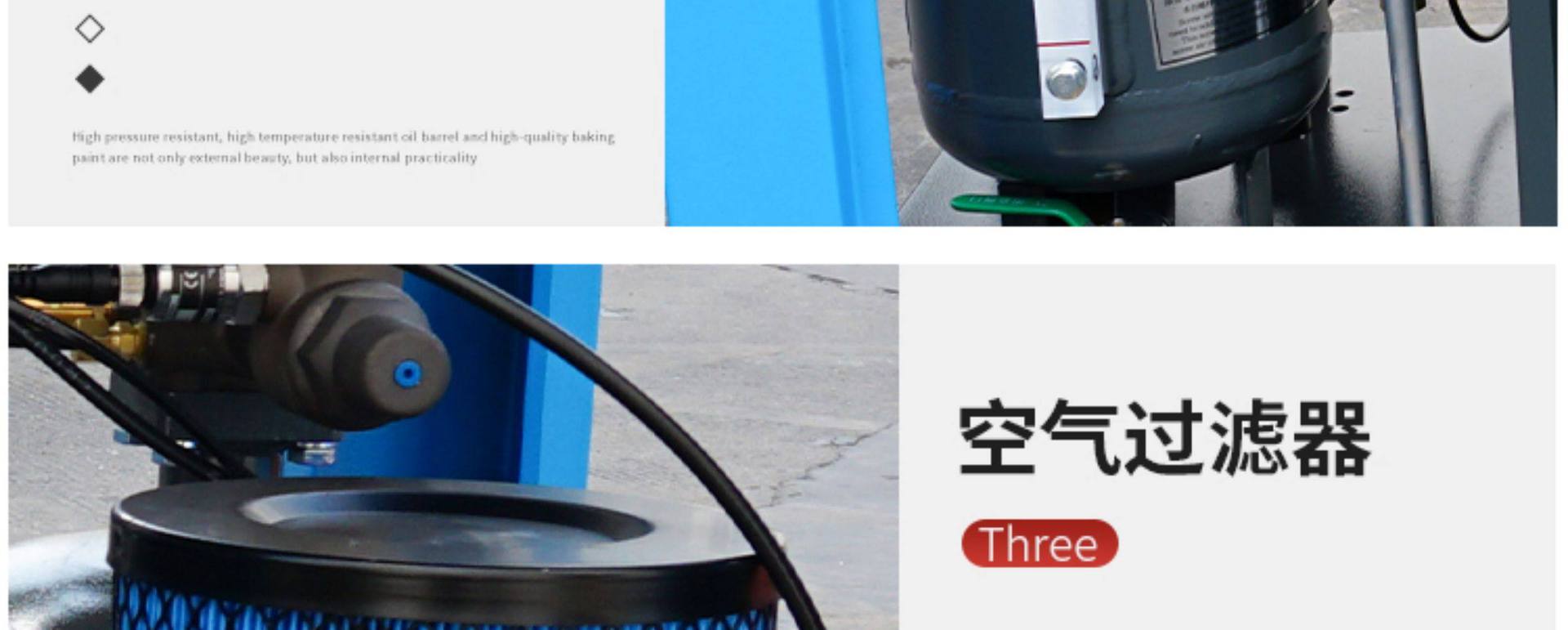 Kaishan permanent magnet variable frequency screw air compressor 7.5/15/22/35/55kw large air compressor factory