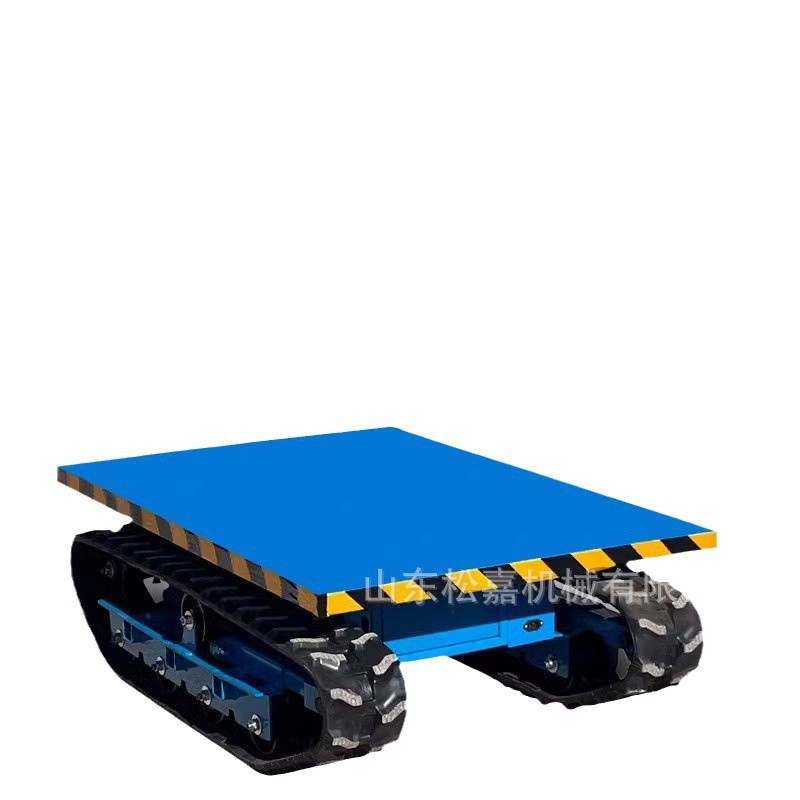 Vehículo eléctrico pequeño de transporte de orugas plana controlado remotamente invernadero huerto sitio de construcción fábrica almacenamiento logística vehículo de rotación