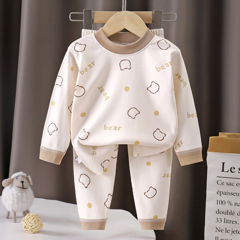 New Children's Pajamas Home Wear Thermal Underwear Set for Boys and Girls Autumn Tops and Pants Base Layer Baby Thermal Underwear Set New Children's Pajamas Home Wear Thermal Underwear Set for Boys and Girls Autumn Tops and Pants Base Layer Baby Thermal Underwear Set