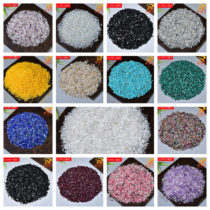 Natural Crystal Gravel Demagnetizing Stone Purple Yellow Pink White Crystal Raw Stone Particles for Mandala Fish Tank Flower Pot Diffuser Decoration Natural Crystal Gravel Demagnetizing Stone Purple Yellow Pink White Crystal Raw Stone Particles for Mandala Fish Tank Flower Pot Diffuser Decoration