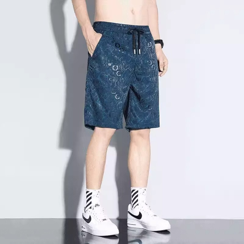 Men's Summer Ultra-Thin Ice Silk Casual Shorts, Straight-Leg Five-Point Pants, Jacquard Pants, Cheap Quick-Dry Shorts Men's Summer Ultra-Thin Ice Silk Casual Shorts, Straight-Leg Five-Point Pants, Jacquard Pants, Cheap Quick-Dry Shorts