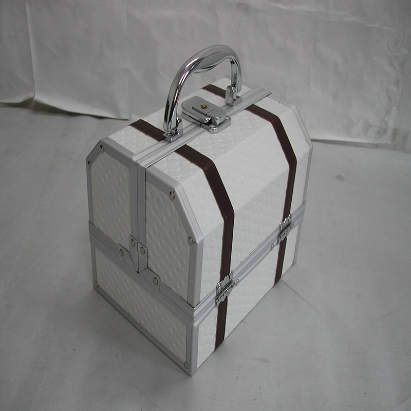 Caja de herramientas de aleación de aluminio personalizada Suministro de fábrica Instrumentos portátiles Herramientas de hardware Caja de aluminio Garantía de calidad