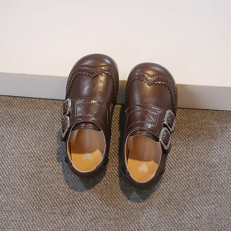 Zapatos de cuero de niñas 2026 primavera y otoño nuevos zapatos de Lefour con suela suave zapatos casuales para niños zapatos negros de estilo británico image 8