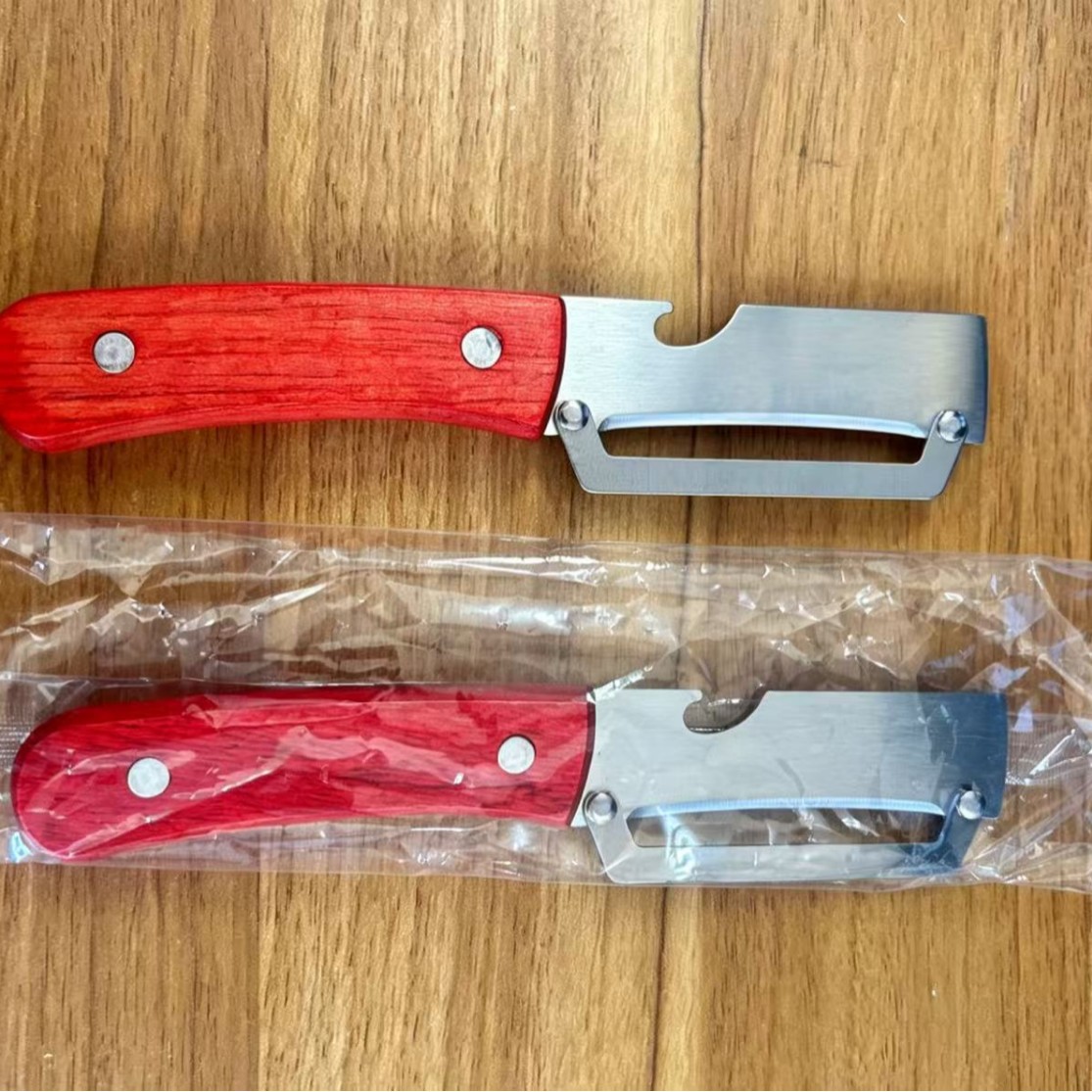 FCM de alta calidad multifuncional cuchillo de corte de frutas y verduras de cocina extra grueso acero inoxidable cortador de alambre puededz