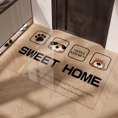 Soft Glass Non-Slip Foot Mat for Avtomobil döşəmə paspasları - woof-woof-train-soft-glass-floor-mat-6090cm