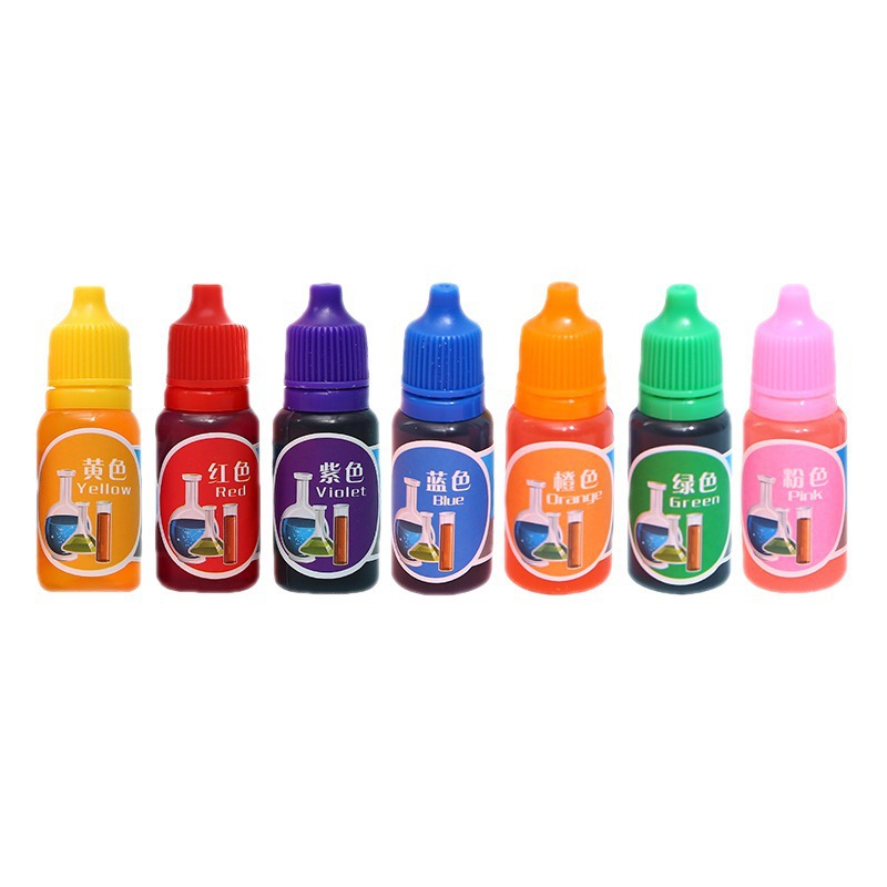 식품 학년 실험 안료 10ml 어린이 과학 실험 색상 수제 톤 슬라임 안료 DIY 재료
