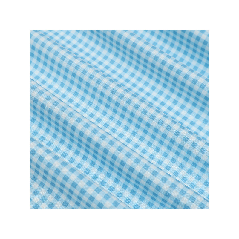 Tejido de poliéster a cuadrícula 100D cuatro lados 3mm tela de impresión a cuadrícula primavera y verano vestido de tela de camisa de poliéster