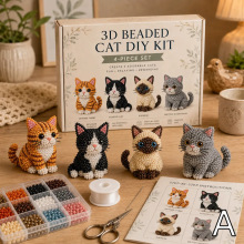 �羳���� 3D Beaded Cat DIY Kit ����DIY؈���׼��ֹ�ˇƷ