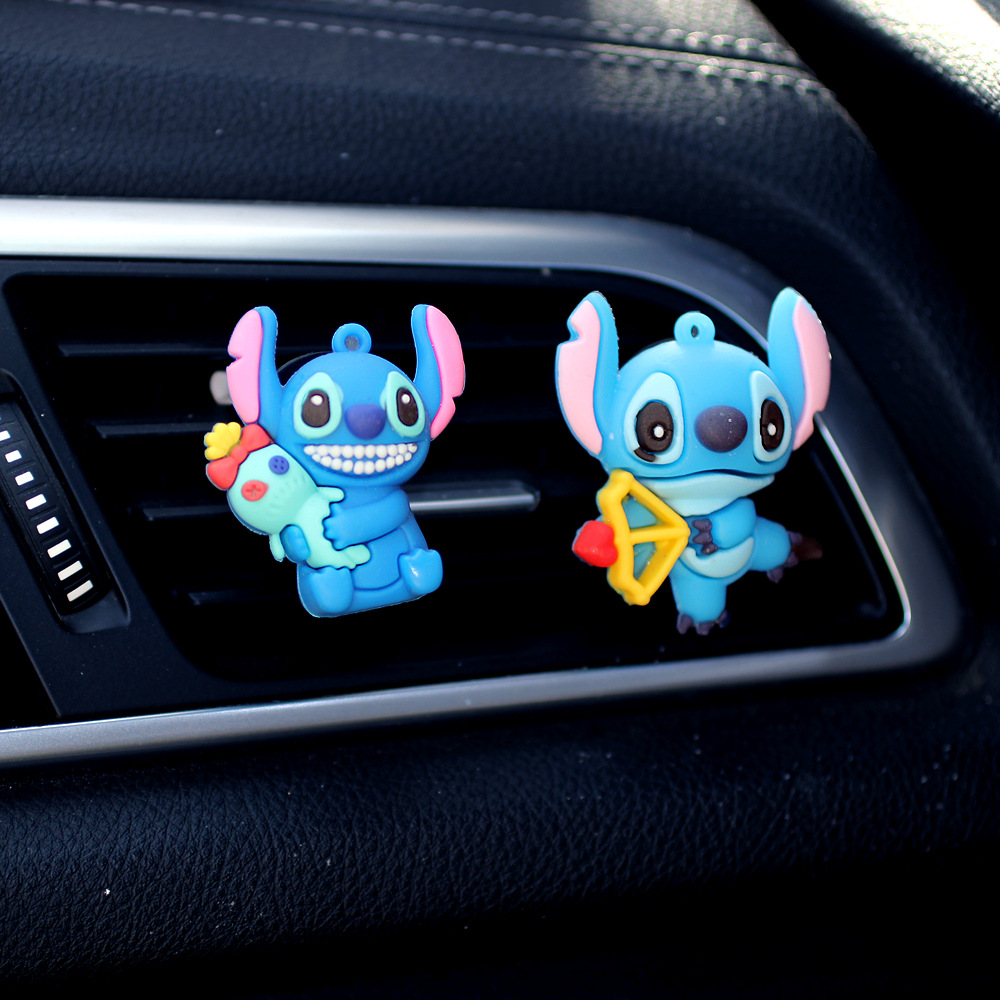 Dibujos animados Stitch Stitch Perfume de coche Decoración de coche Regalo para niños Perfume de coche Salida de aire Aromaterapia