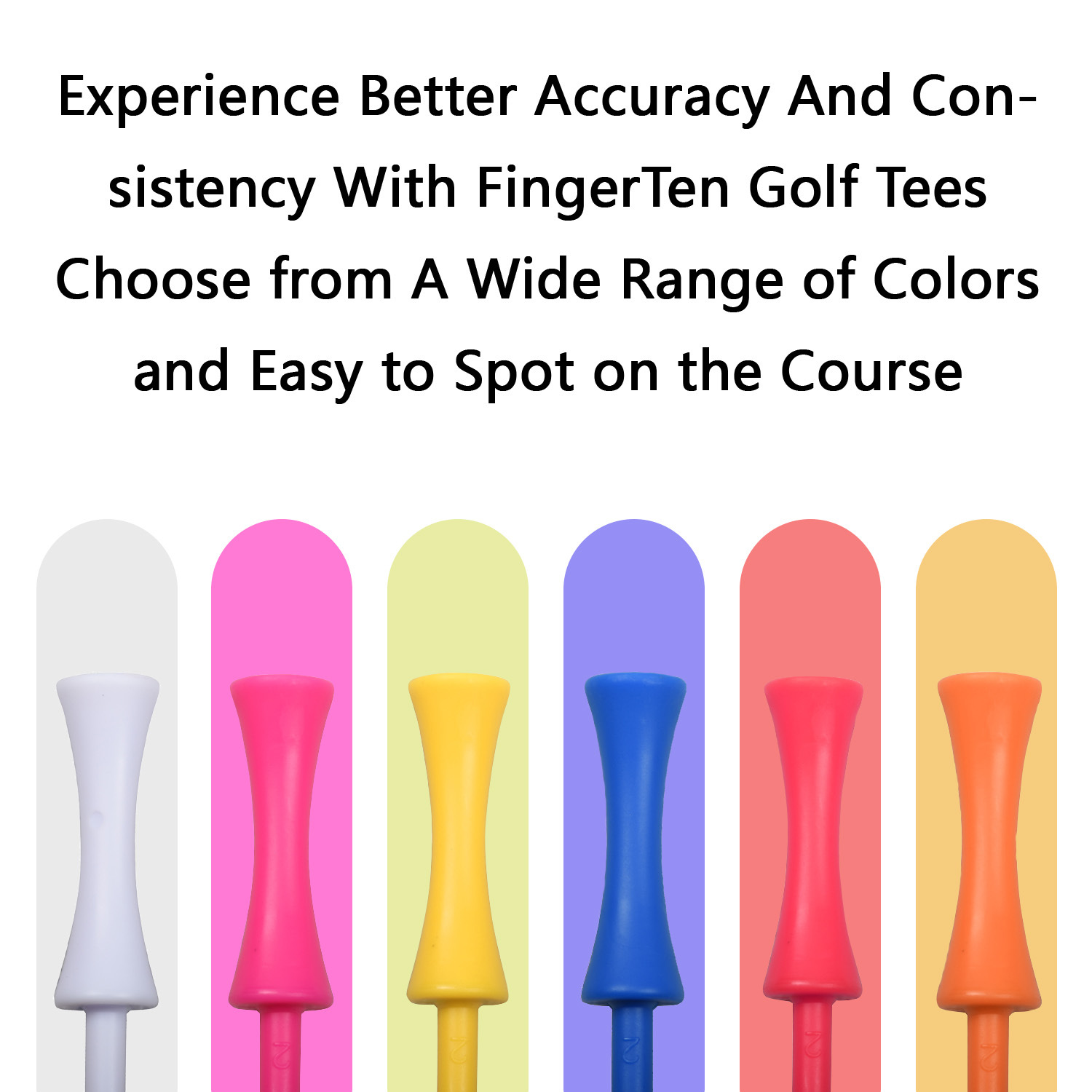 Navas de golf de plástico 59mm límite tee