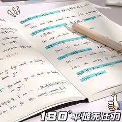 Red Book Style A5 Thick Blank Notebook B5 Retro Student Practical Grid Notebook