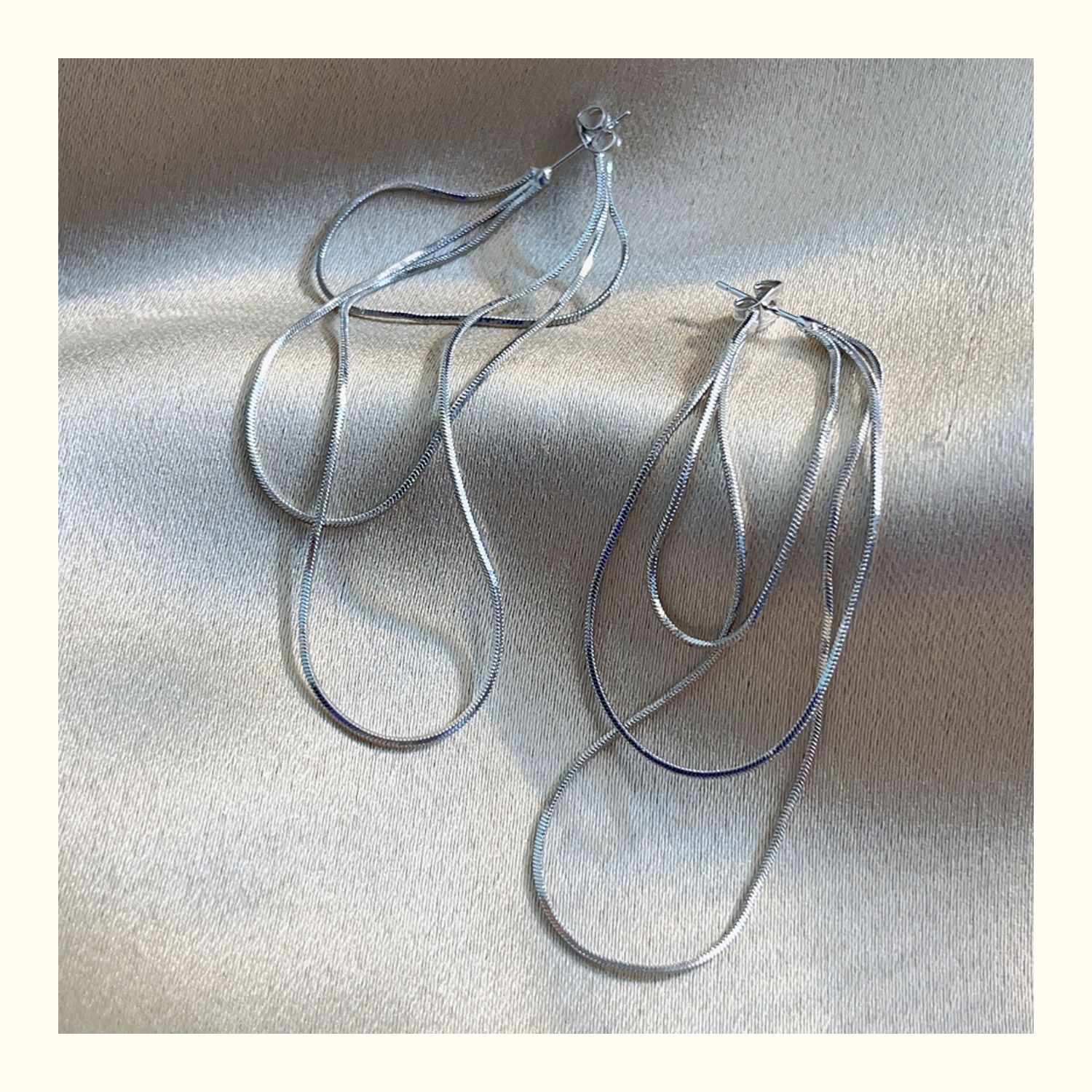 1 Pair Simple Style Geometric Plating Brass Drop Earrings display picture 5
