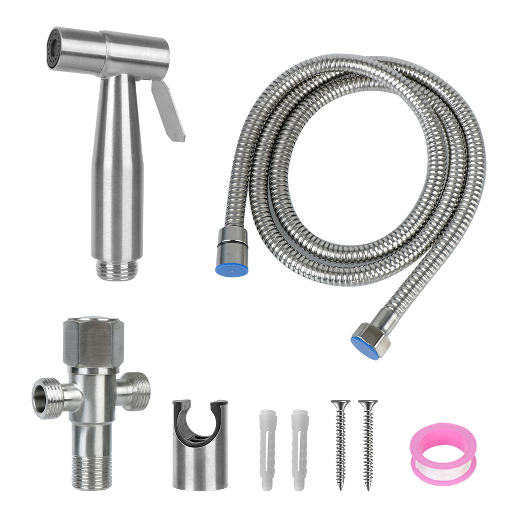 Juego de Pulverizador para Inodoro de Acero Inoxidable con Presión para Baño