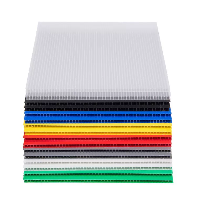 多颜色塑料瓦楞中空板多尺寸随意分切中空板 外卖箱包内衬承重板