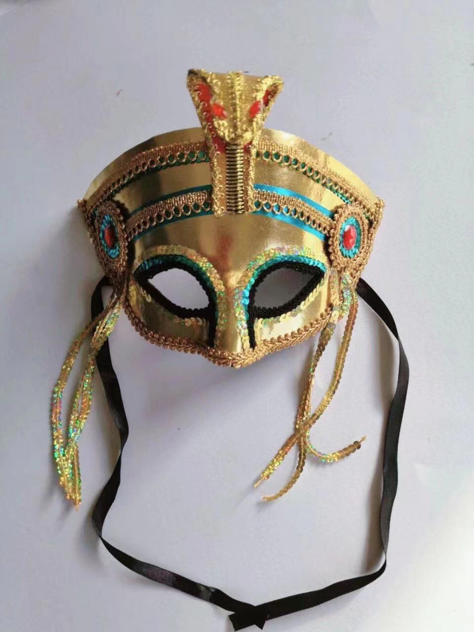 Halloween egipcio cobra headwear mujeres egipcio traje accesorios oro cuentas diadema Faraón lentejuelas accesorios para el cabello