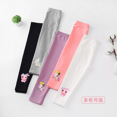 Spring New Women's Children's Outerwear Fitted 9/10 Pants Wholesale Elastic Cotton Spring/Autumn Dropshipping Children's Leggings