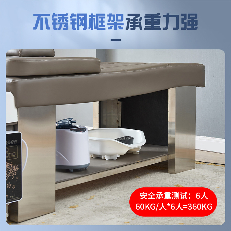 Circulación de agua de estilo tailandés tratamiento de la cabeza lavar la cama de la peluquería salón especial de belleza salón de la peluquería de la cabellera de vapor de masaje de la oreja