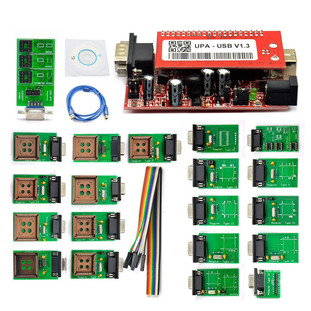 UPA USB V2014小板全套V1.3汽车ECU编程器带全套适配器