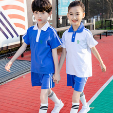 深圳市小学生统一校服夏季男女运动短袖短裤童套装源头工厂