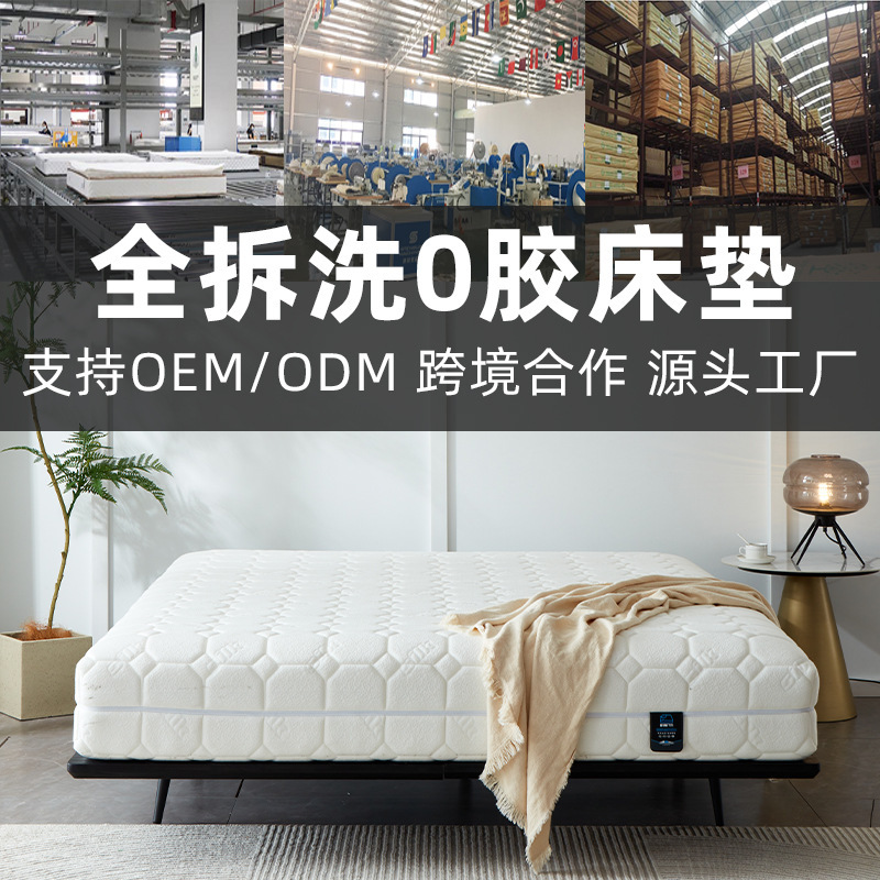 Fully Removable and Washable Mattress Home Bedroom Memory Foam Kidsren's Spine Protection Independent Spring Mattress Custom Hotel Simmons