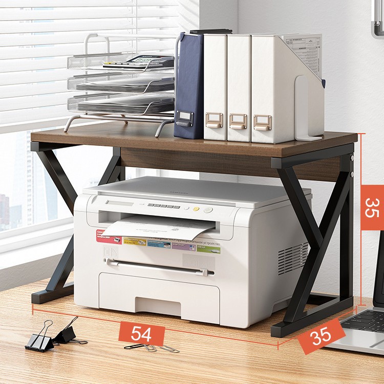 Estante de almacenamiento de la impresora Estante de almacenamiento multicapa de piso Estante secundario Estante de almacenamiento de escritorio de oficina Armario de almacenamiento de la impresora