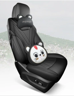 Modelə uyğun (Original) oturacaq örtükləri: All-Inclusive Special Seat Cover, Car - mysterious-black-cartoon-version-eq7-shuxiangjia-special-five-seater-rear-half-surround