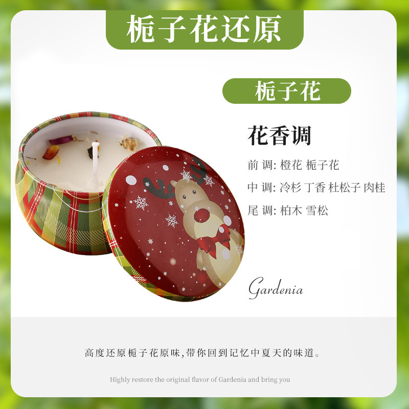 铁罐蜡烛大豆蜡香氛干花熏香蜡烛跨境手工香薰蜡烛杯批发|undefined
