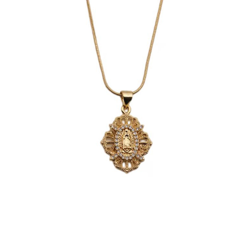 retro copper zircon variety of cross Maria pendant necklace wholesalepicture30