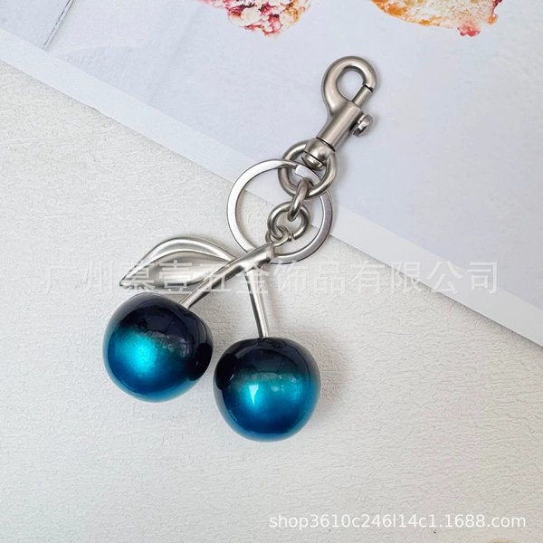 Gradient blue (titanium silver hardware)