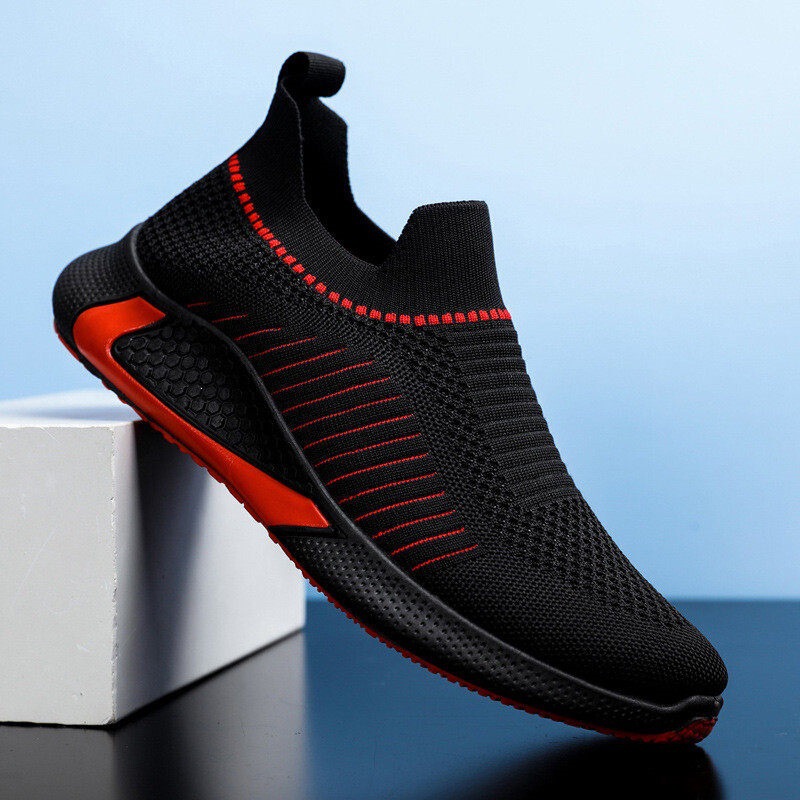 2026 Summer Men's Shoes Soft Sole Slip-On Mesh Shoes Breathable Anti-Odor 45 Size Flyknit Mesh Shoes 2026 Summer Men's Shoes Soft Sole Slip-On Mesh Shoes Breathable Anti-Odor 45 Size Flyknit Mesh Shoes