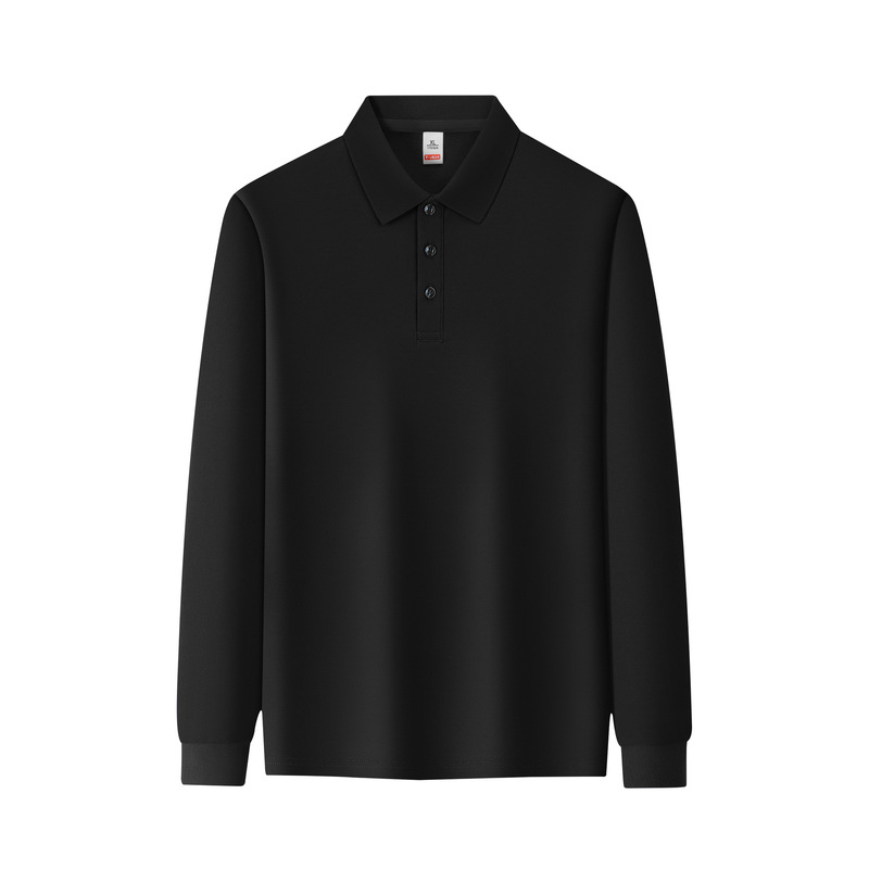 春秋新款翻领长袖POLO衫打底衫上衣工作服文化广告衫定制印logo|undefined