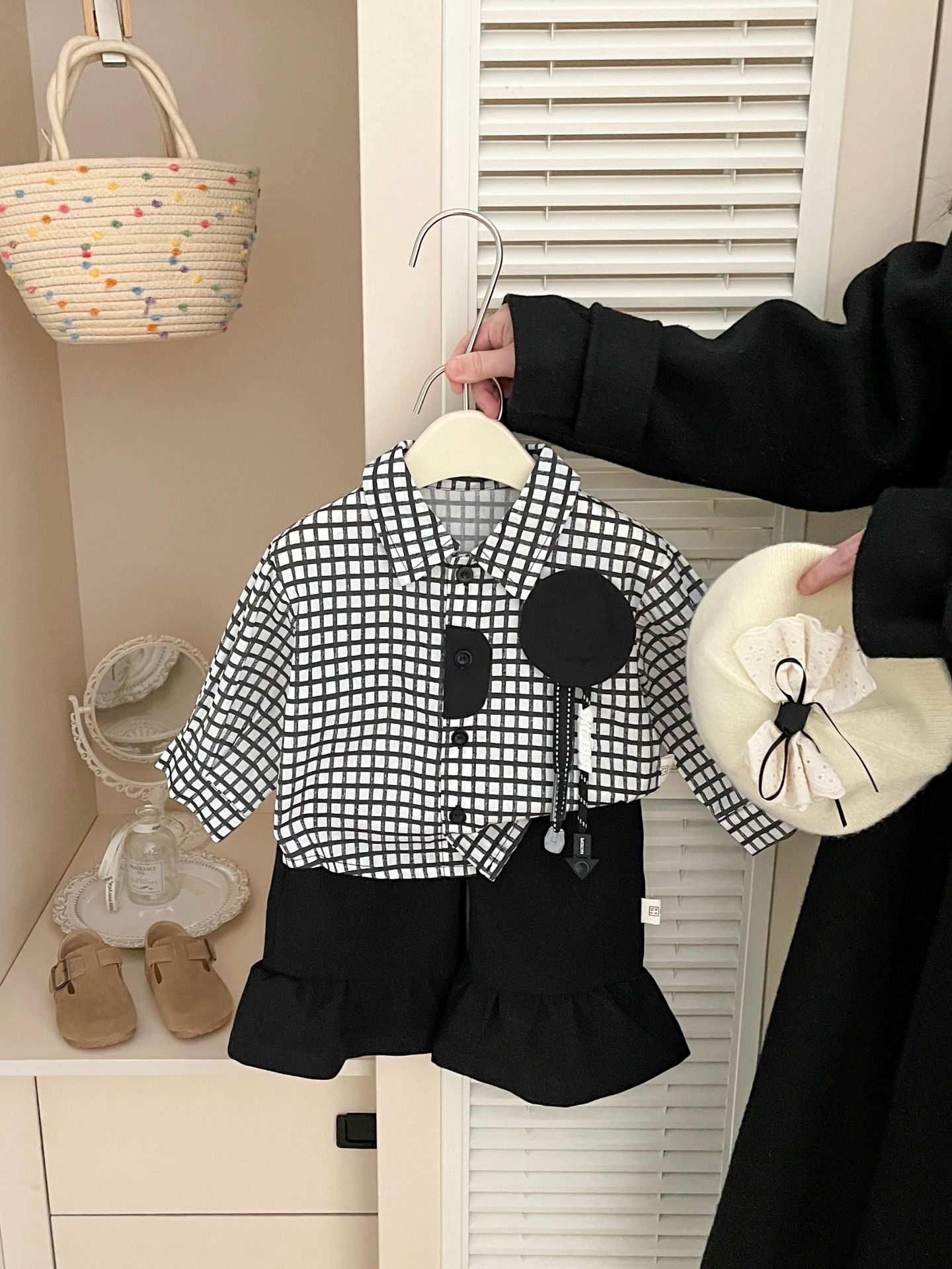Camisas coreanas de algodón retrógrado para bebés y niños 2026 primavera nueva moda para niños y niñas camisas de otoño chaqueta