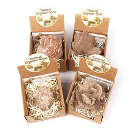 天然水晶矿标工艺品沙漠玫瑰花矿物原石收藏教学标本家居奇石摆件