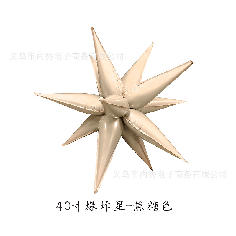 4D señaló estrella de seis puntas explosión bola erizo de mar modelado Decoración