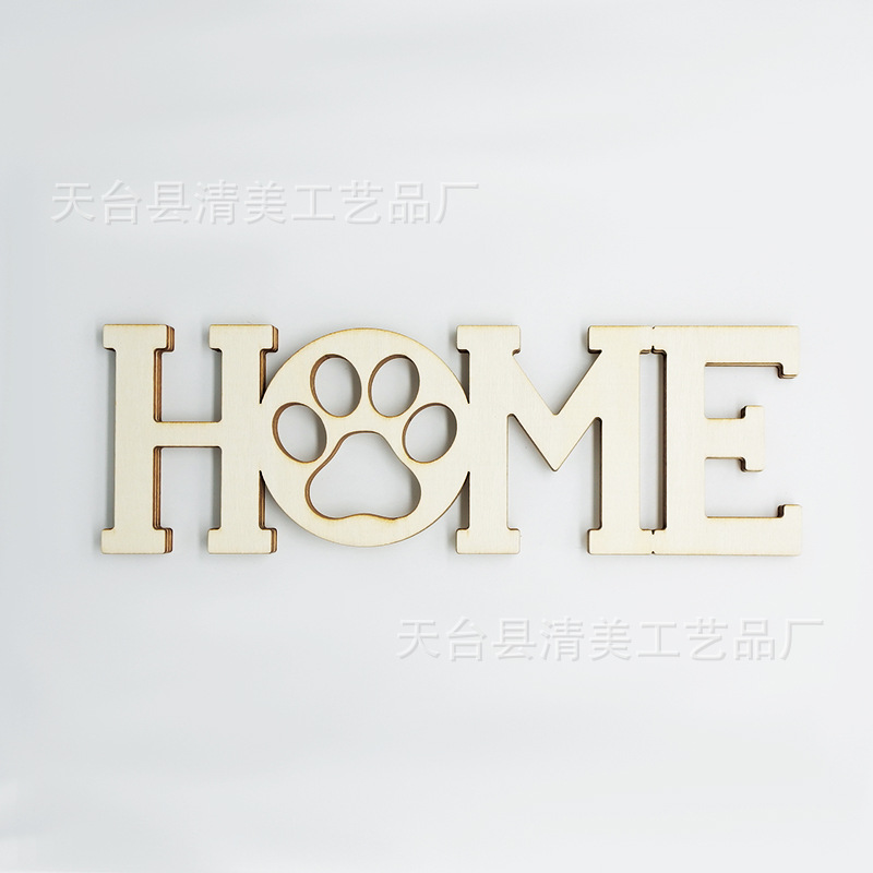 HOME letras virutas de madera decoración de casa nueva decoración decoración de madera de fiesta del hogar
