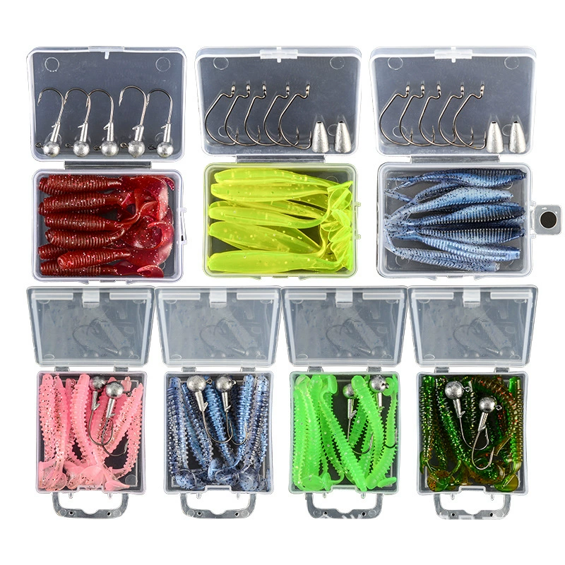 Rolling tail tail soft worm fork tail fake bait