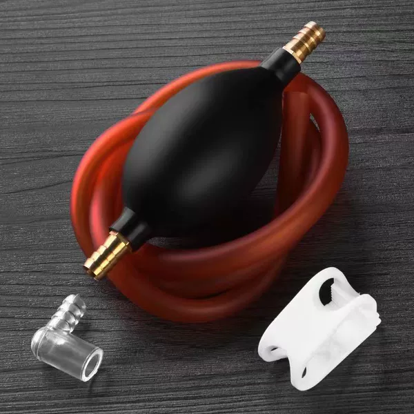 Copper ball + 1.2 meters red tube + 2 elbow + water stop clamp