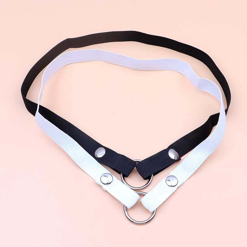 Metal Cb Lock Anti-Slip Adjustable Elastic Band Tool Leather Binding Adult Novelty Accessories Cb Lock Auxiliary Strap
