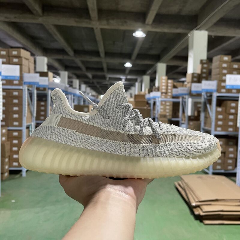Women's Shoes Pure Original Yeezy Coconut 350V2 Sesame Starry Sky Real Full White Sneakers Men's Pure White
