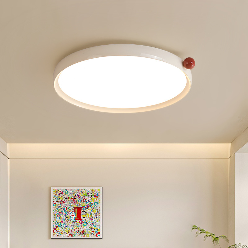 Casagd Cream Style Bedroom Study Ceiling Lamp French Medieval Normcore Kidsren's Room Eye Protection Milk Bean Lamps