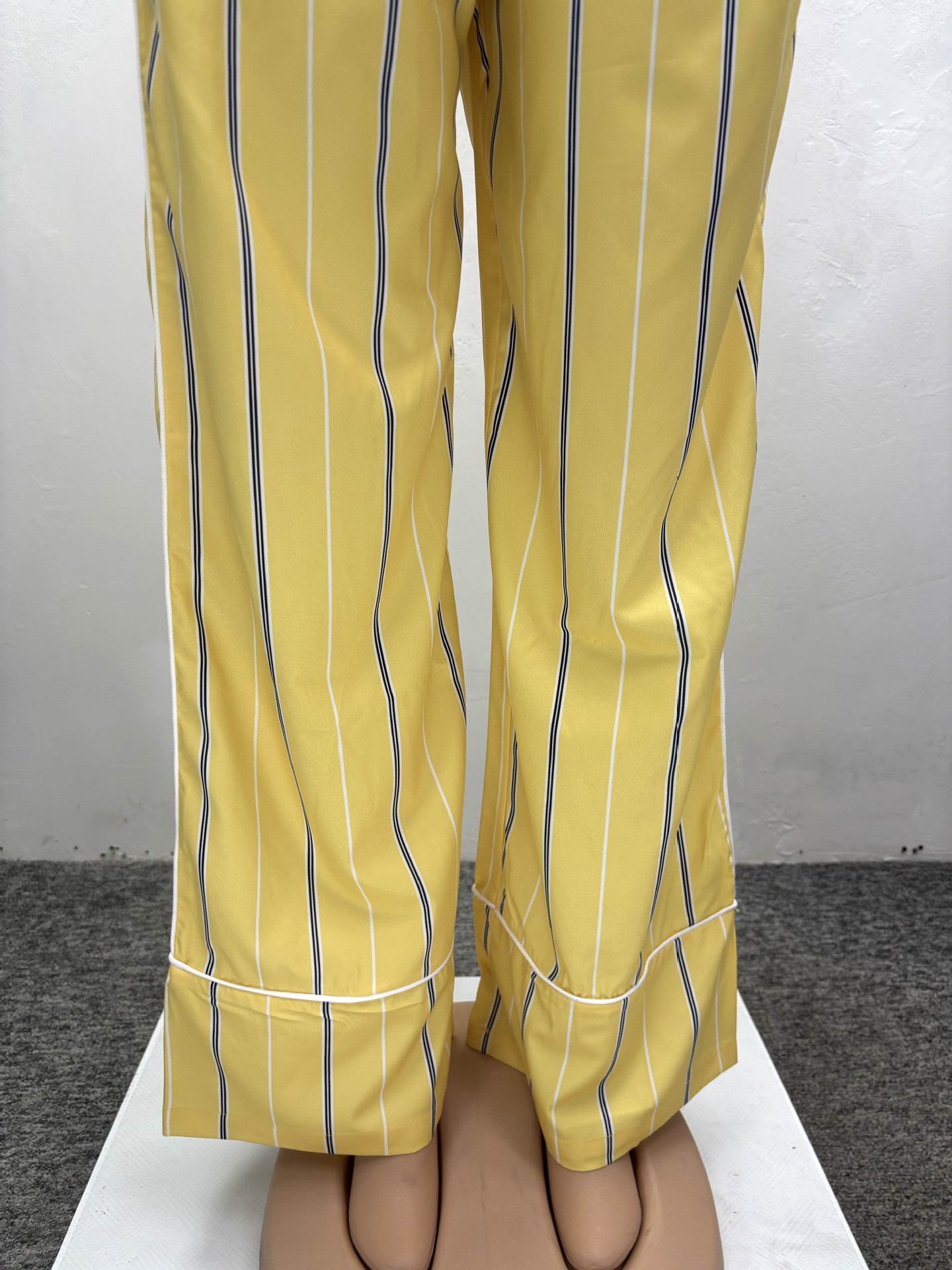 African plus Size Women Clothing Casual Loose Striped Shirt Trousers Two Piece Sets Women Autumn