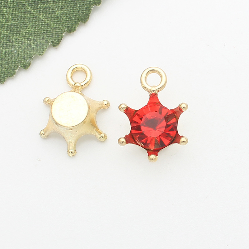 Geometric Pattern 10 PCS/Package 11 * 15mm Alloy Zircon Geometric Pendant